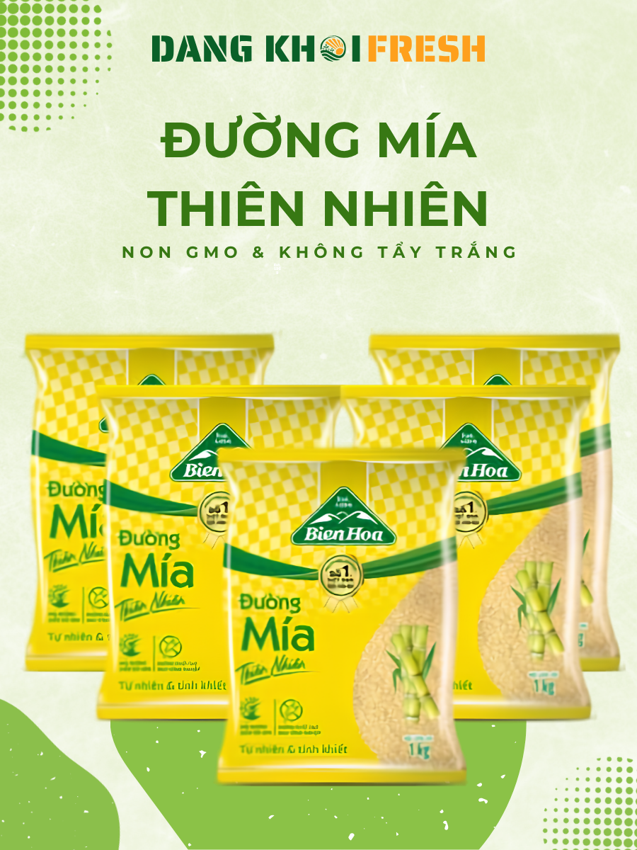 COMBO 5 TÚI Đường Mía Thiên Nhiên Biên Hòa 1KG - Chính hãng tại Đăng Khôi Fresh (freshdangkhoi.com)