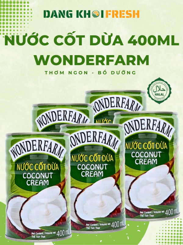 Combo 6 Lon Nước Cốt Dừa Tươi WONDERFARM 400ml Giá Tốt - Đăng Khôi Fresh Combo 6 Lon Nước Cốt Dừa Tươi WONDERFARM 400ml Giá Tốt - Chính hãng tại Đăng Khôi Fresh (freshdangkhoi.com)