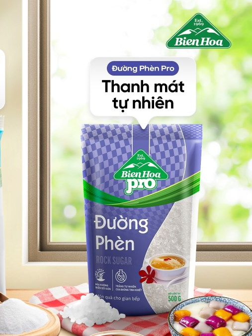 Combo 10 Túi Đường Phèn Biên Hòa Rock Sugar Pro 500g - Đăng Khôi Fresh Combo 10 Túi Đường Phèn Biên Hòa Rock Sugar Pro 500g - Chính hãng tại Đăng Khôi Fresh (freshdangkhoi.com)