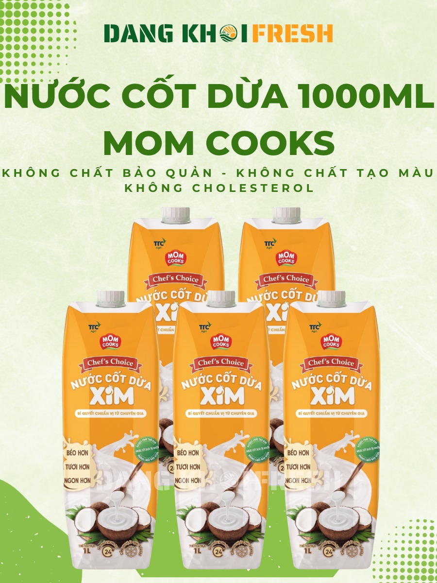 Combo 6 Lon Nước Cốt Dừa Tươi Mom Cooks 1000ml - Đăng Khôi Fresh Combo 6 Lon Nước Cốt Dừa Tươi Mom Cooks 1000ml - Chính hãng tại Đăng Khôi Fresh (freshdangkhoi.com)