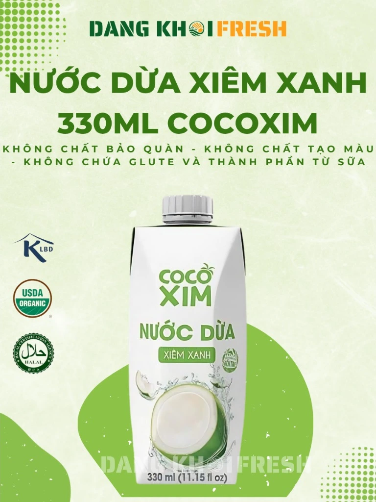 COMBO 6 Hộp Nước Dừa Tươi Xiêm Xanh COCOXIM 330ml - Đăng Khôi Fresh COMBO 6 Hộp Nước Dừa Tươi Xiêm Xanh COCOXIM 330ml - Chính hãng tại Đăng Khôi Fresh (freshdangkhoi.com)