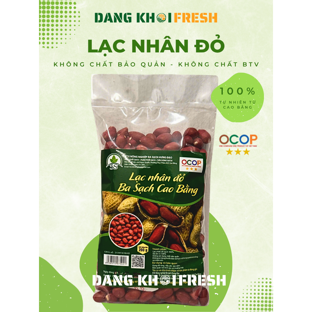 Khám phá lạc nhân đỏ đặc sản Cao Bằng Đăng Khôi Fersh