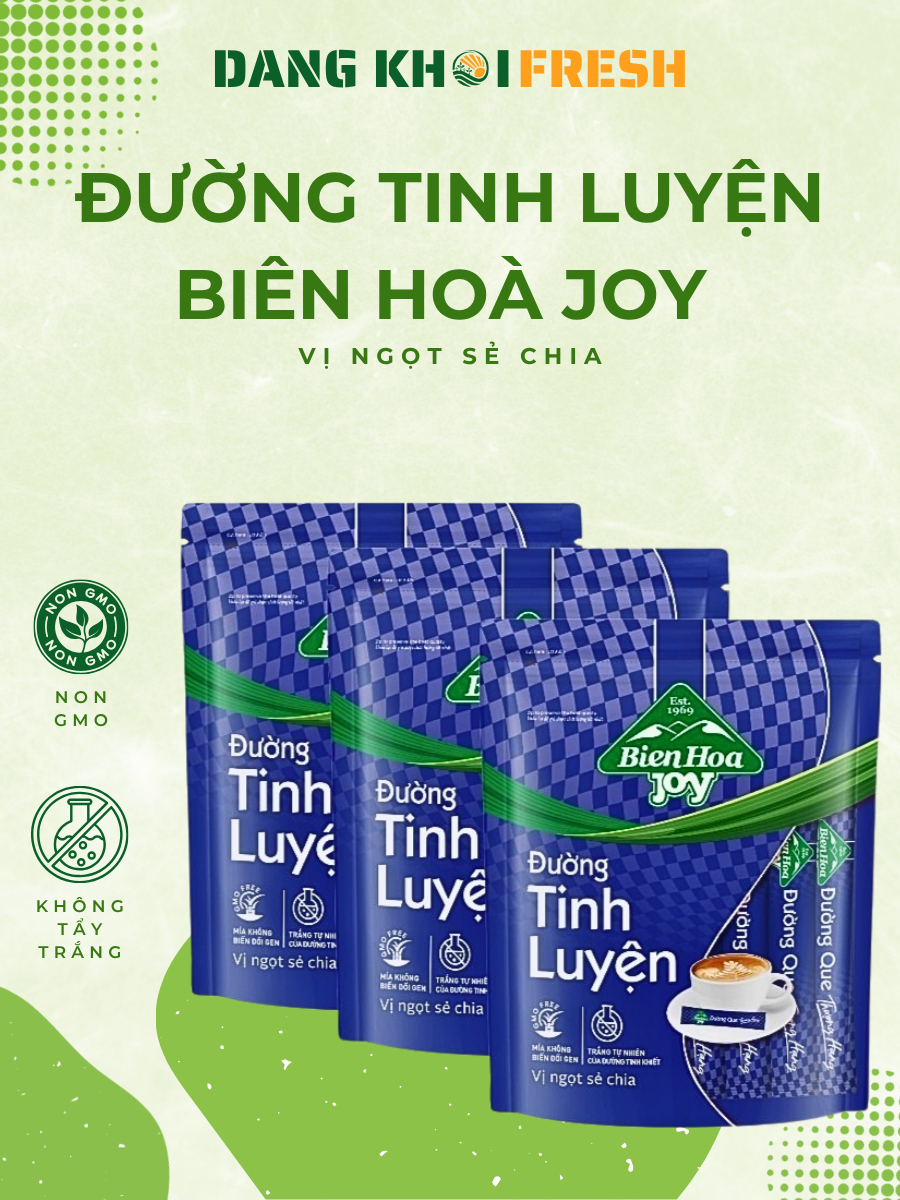 Combo 10 Túi Đường Tinh Luyện Biên Hòa Joy Sick 300g - Chính hãng tại Đăng Khôi Fresh (freshdangkhoi.com)