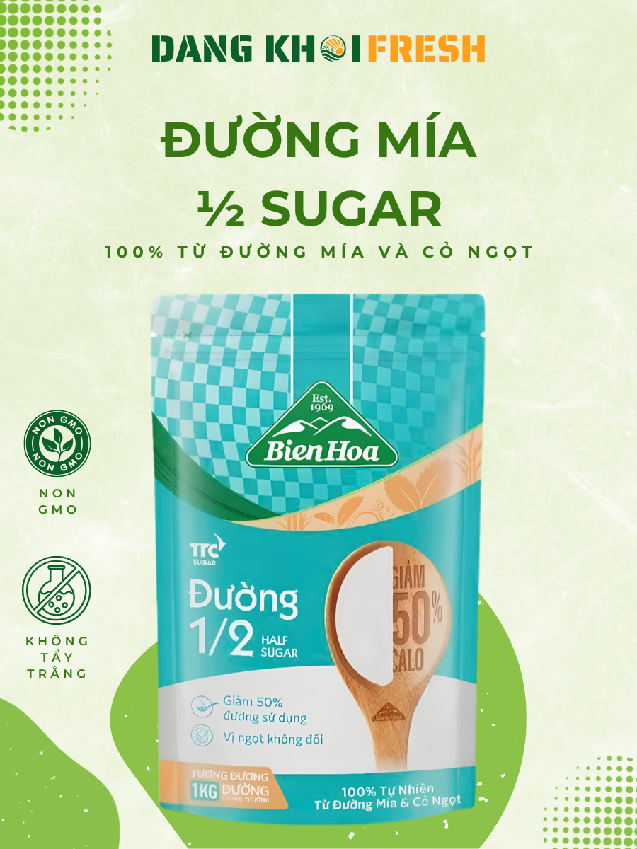 Combo 10 Gói Đường 1/2 Giảm Calo Đường Biên Hòa 500g - Đăng Khôi Fresh Combo 10 Gói Đường 1/2 Giảm Calo Đường Biên Hòa 500g - Chính hãng tại Đăng Khôi Fresh (freshdangkhoi.com)