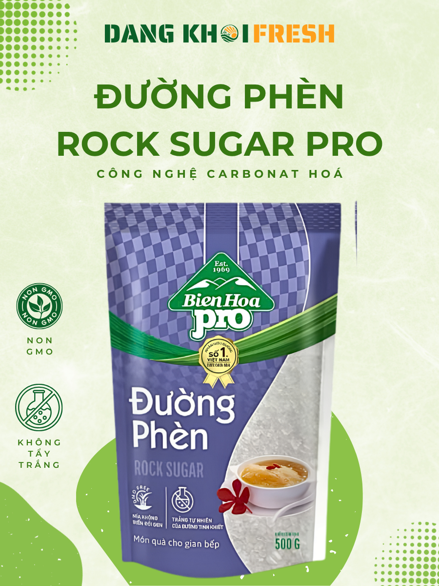 Combo 10 Túi Đường Phèn Biên Hòa Rock Sugar Pro 500g - Đăng Khôi Fresh Combo 10 Túi Đường Phèn Biên Hòa Rock Sugar Pro 500g - Chính hãng tại Đăng Khôi Fresh (freshdangkhoi.com)