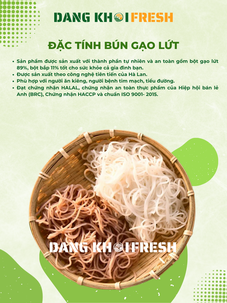 Thanh phan bot gao lut cua bun gao kho jimmy an dam cho be