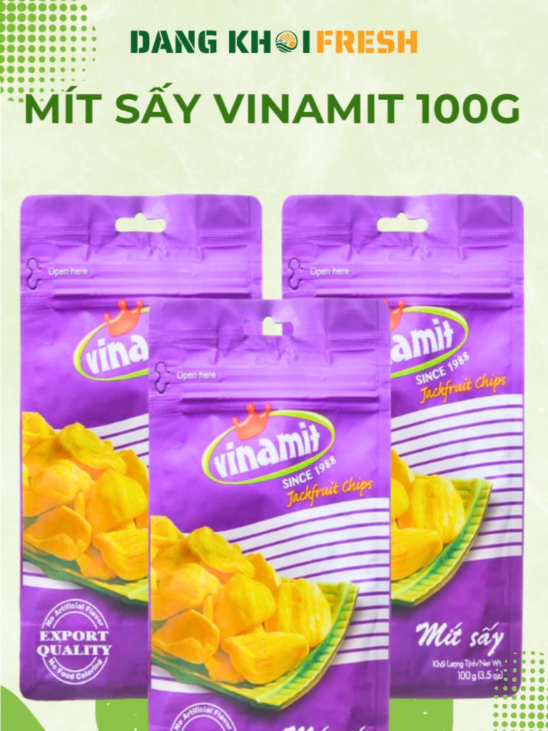 Combo 10 Túi Mít Sấy Vinamit 100g – Mít Sấy Giòn, Trái Cây Sấy Chân Không, Thơm Ngọt Tự Nhiên - Chính hãng tại Đăng Khôi Fresh (freshdangkhoi.com)