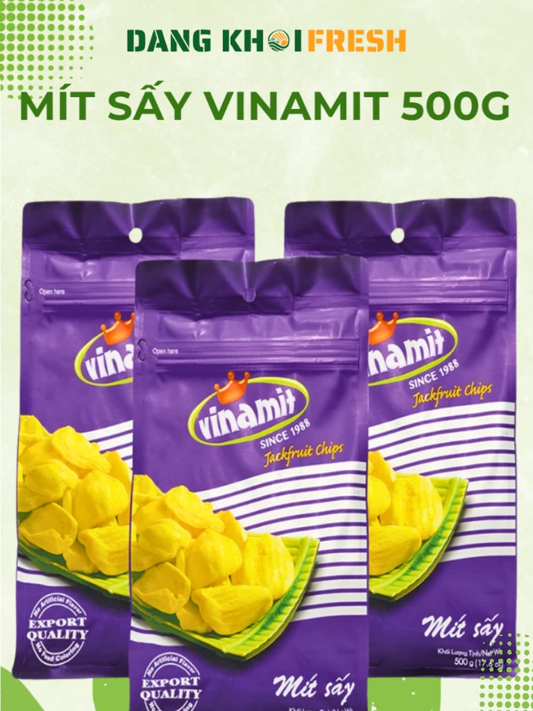 Combo 10 Túi Mít Sấy Giòn Vinamit 500g Hoa Quả Trái Cây Sấy Chân Không Đồ Ăn Vặt - Đăng Khôi Fresh Combo 10 Túi Mít Sấy Giòn Vinamit 500g Hoa Quả Trái Cây Sấy Chân Không Đồ Ăn Vặt - Chính hãng tại Đăng Khôi Fresh (freshdangkhoi.com)