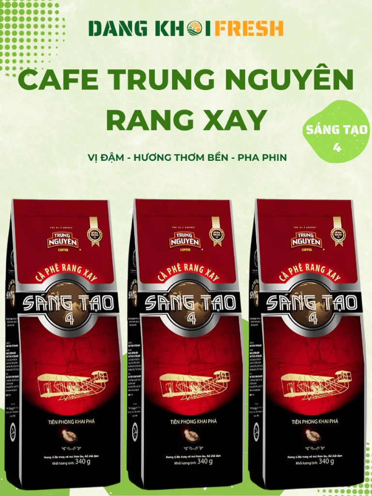 COMBO 10 Bịch Cà Phê Trung Nguyên Sáng Tạo 4 340gr Rang Xay Culi Arabica Robusta Trung Nguyen Coffee - Chính hãng tại Đăng Khôi Fresh (freshdangkhoi.com)
