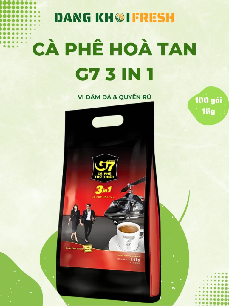 COMBO 5 Bịch Cafe Sữa Hòa Tan G7 3in1 Cà Phê Trung Nguyên Legend Đậm Đà Quyến Rũ 100 Gói x 16g - Đăng Khôi Fresh COMBO 5 Bịch Cafe Sữa Hòa Tan G7 3in1 Cà Phê Trung Nguyên Legend Đậm Đà Quyến Rũ 100 Gói x 16g - Chính hãng tại Đăng Khôi Fresh (freshdangkhoi.com)