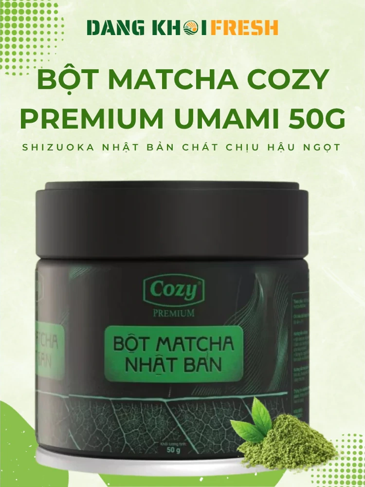 Bột Matcha Nhật Bản Cozy Premium Chuẩn Vị Umami 50g Bột Trà Xanh Cao Cấp Pha Matcha Latte Cold Whisk - Chính hãng tại Đăng Khôi Fresh (freshdangkhoi.com)
