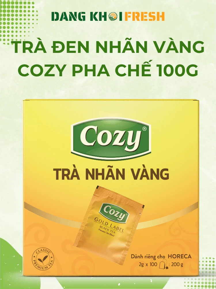 Combo 10 Trà Đen Nhãn Vàng Cozy Nguyên Liệu Pha Chế Trà Chanh Tắc Kim Quất 100*2g Trà Túi Lọc - Đăng Khôi Fresh Combo 10 Trà Đen Nhãn Vàng Cozy Nguyên Liệu Pha Chế Trà Chanh Tắc Kim Quất 100*2g Trà Túi Lọc - Chính hãng tại Đăng Khôi Fresh (freshdangkhoi.com)